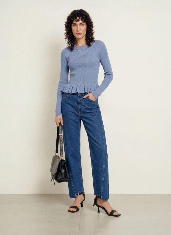 ALLSAINTS Trui JAS met ruches BLAUW