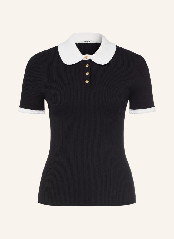 maje Strickshirt SCHWARZ / WEISS