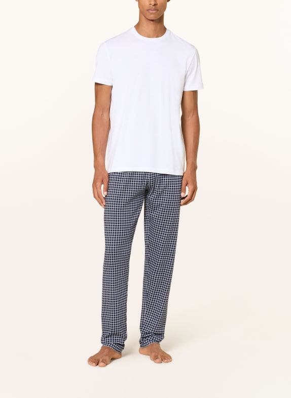 mey Pyjamasbyxor i serien WHITE CHECK MÖRKBLÅ / VIT
