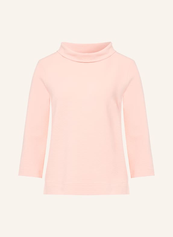 HOBBS BETSY turtleneck top with 3/4 sleeves LIGHT PINK