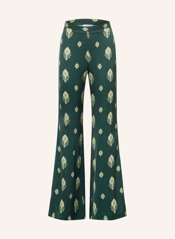 SANDRO Satinhose DUNKELGRÜN / BRAUN / MINT