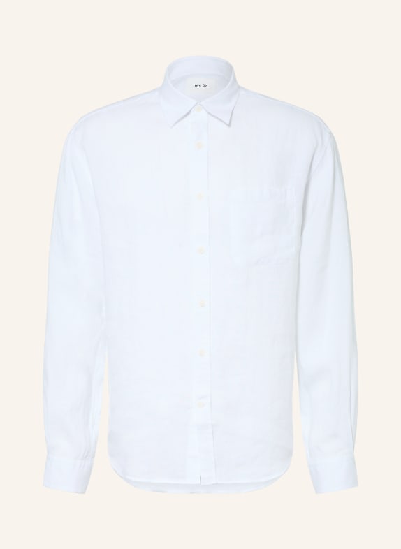 NN.07 Leinenhemd DINO Comfort Fit WEISS