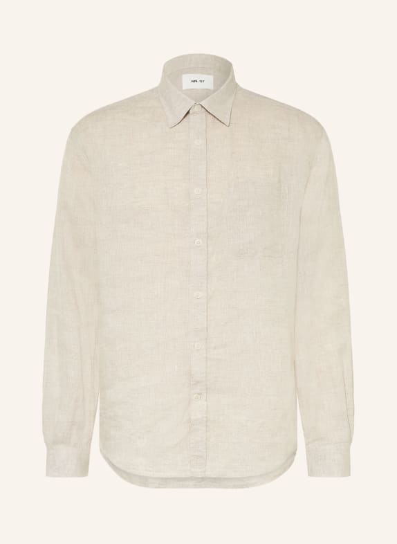 NN.07 Leinenhemd DINO Comfort Fit BEIGE