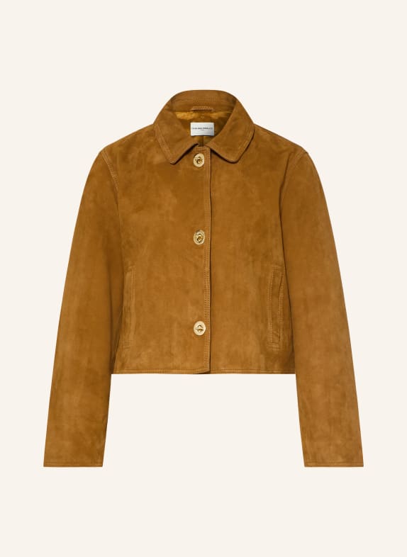 CLAUDIE PIERLOT Lederjacke COGNAC