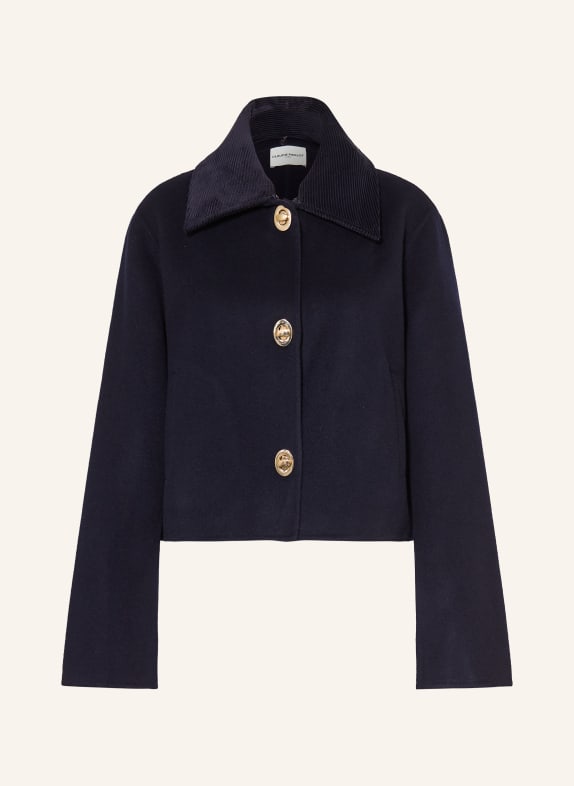CLAUDIE PIERLOT Kastenjacke mit abnehmbarem Kragen DUNKELBLAU
