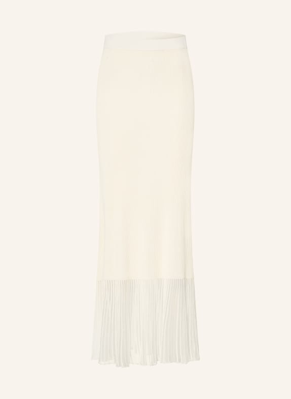 CLAUDIE PIERLOT Strickrock mit Plissees CREME