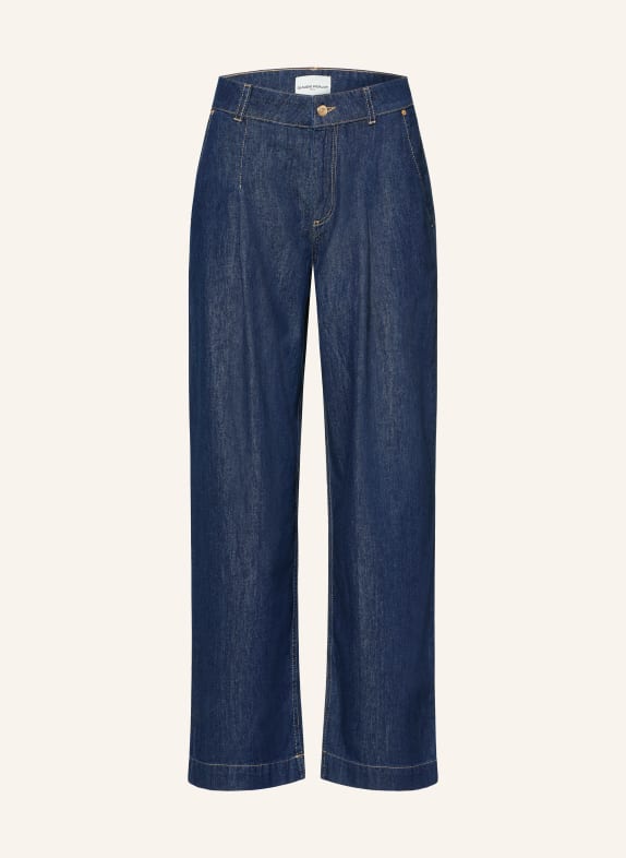 CLAUDIE PIERLOT Jeansy wide leg 0017 BLUE DENIM