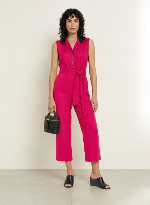 HOBBS Jumpsuit DESTINY van linnen FUCHSIA