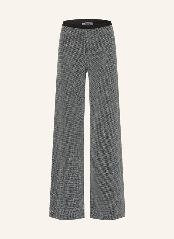 SIYU Jerseyhose mit Glitzergarn DUNKELGRAU / SILBER