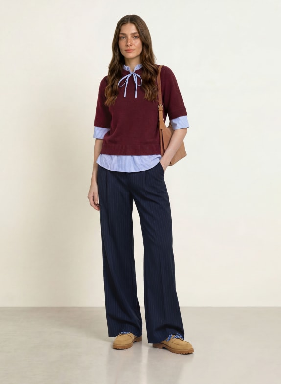 CLAUDIE PIERLOT Marlenehose DUNKELBLAU / GRAU