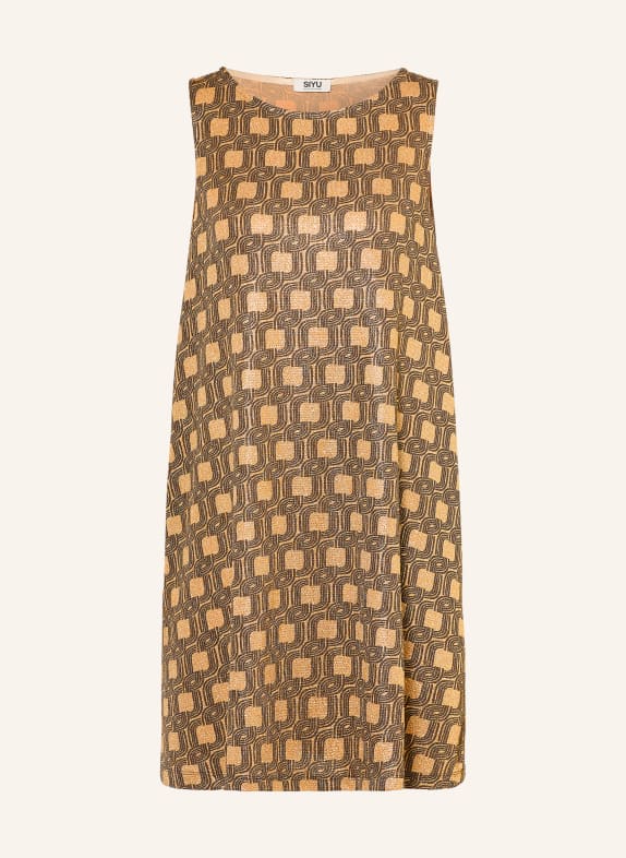 SIYU Dress GOLD / DARK BROWN