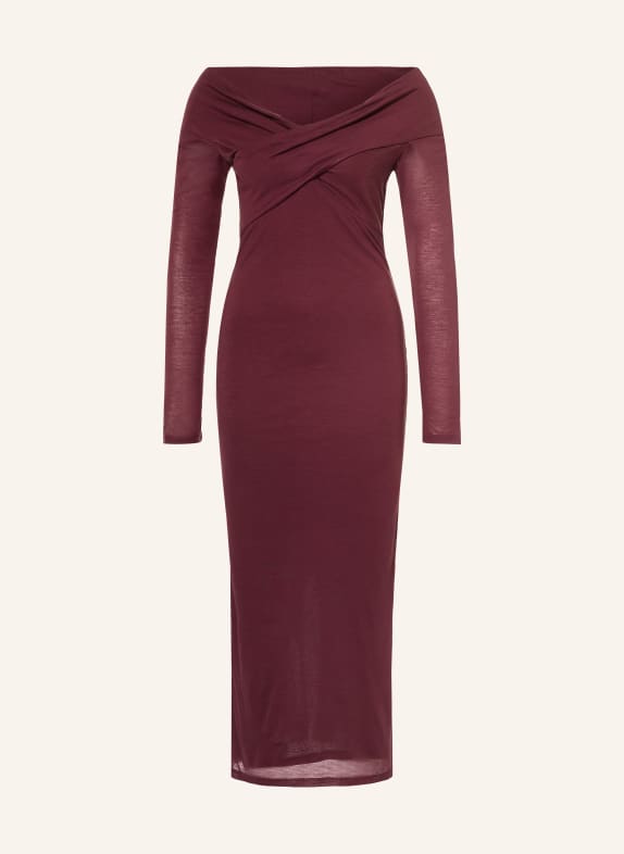 ALLSAINTS Robe en jersey DELTA ROUGE FONCÉ