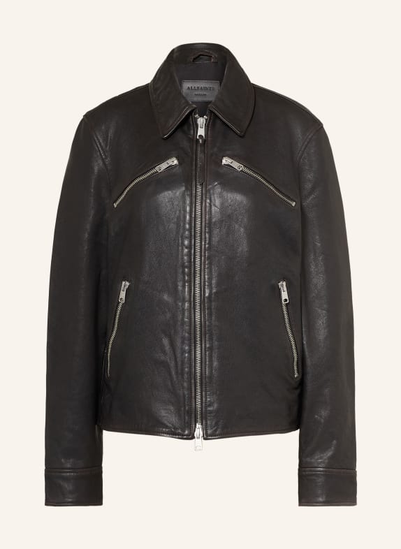 ALLSAINTS Lederjacke VERDI SCHWARZ