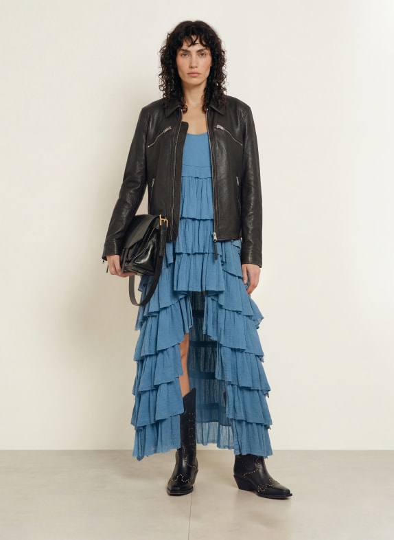 ALLSAINTS Veste en cuir VERDI NOIR