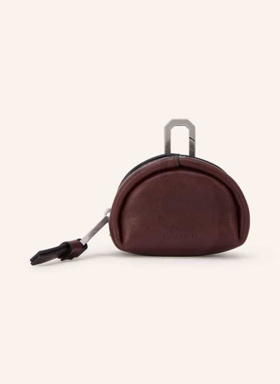 ALLSAINTS AirPods-hoesje ROSALIE MARRON FONCÉ / ZILVER