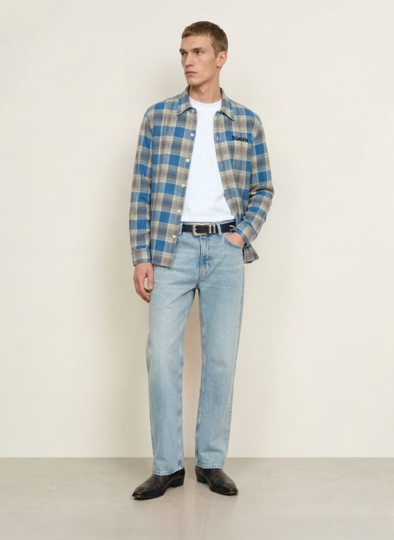 ALLSAINTS Overhemd ALTA Relaxed Fit BLAUW / GRIJS / ZWART