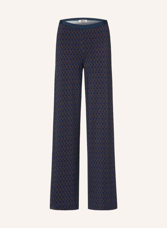 SIYU Jerseyhose DUNKELBLAU / COGNAC