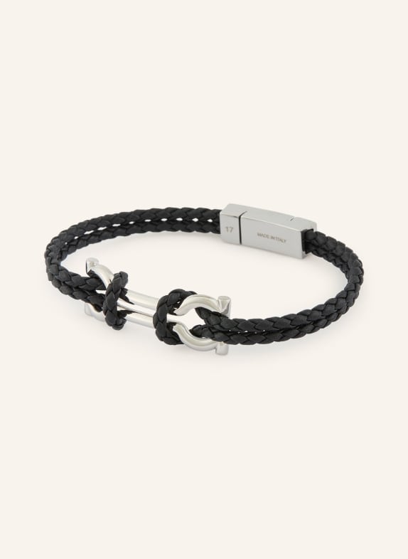 FERRAGAMO Armband SCHWARZ / SILBER