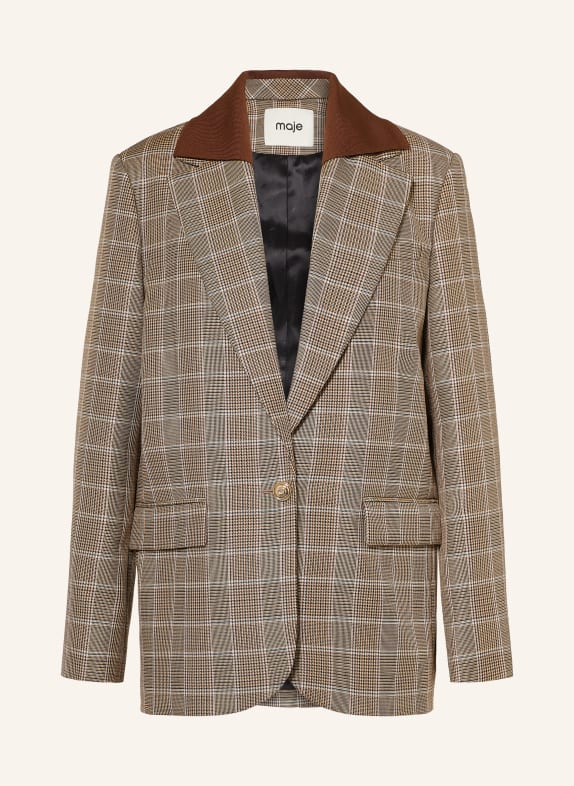 maje Blazer BRAUN / CREME / BLAU