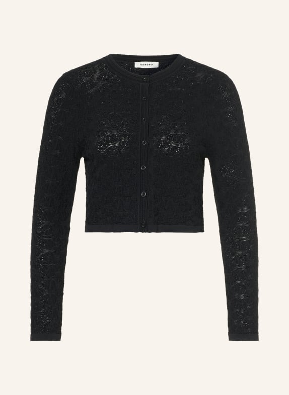 SANDRO Strickjacke SCHWARZ