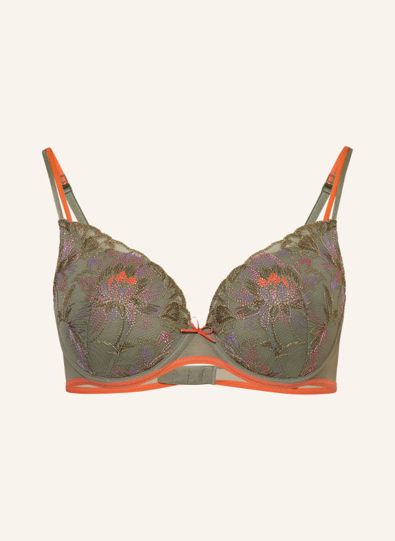MARIE JO Soutien-gorge à armatures ROMMI avec fil pailleté OLIVE / LILAS CLAIR / ROUGE CLAIR