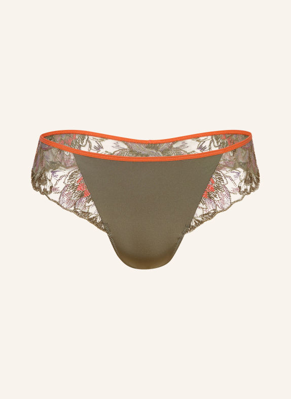 MARIE JO String ROMMI avec fil pailleté OLIVE / LILAS CLAIR / ROUGE CLAIR