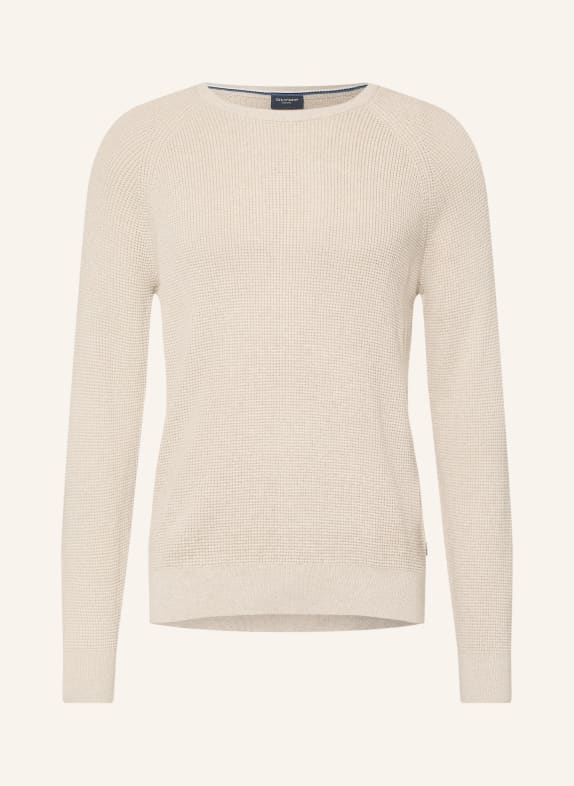 OLYMP Schurwoll-Pullover Level Five body fit BEIGE