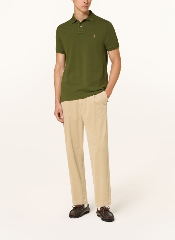 POLO RALPH LAUREN Piqué-Poloshirt Custom Slim Fit OLIV