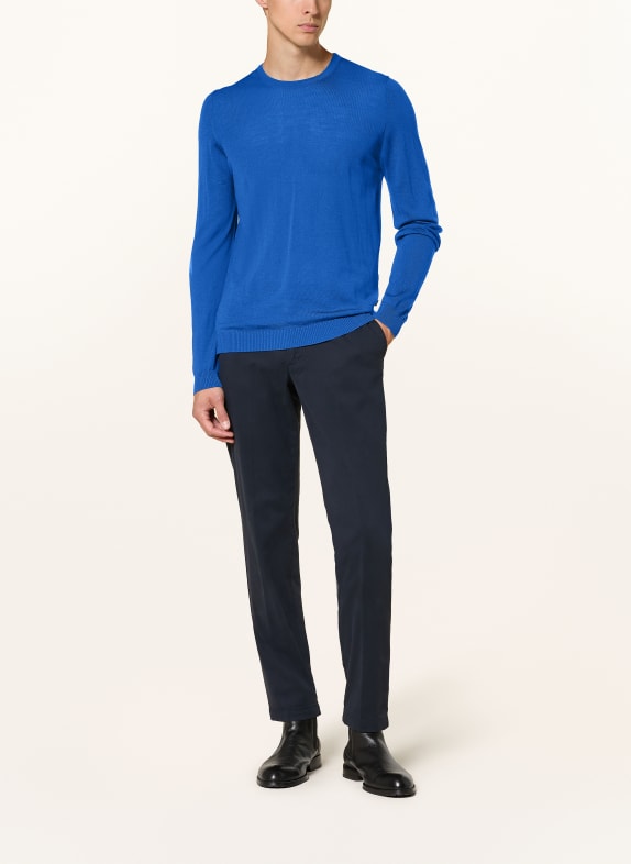 MAERZ MUENCHEN Trui van merinowol BLAUW