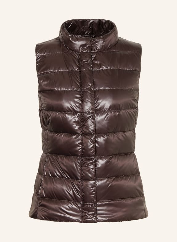 HERNO Donsvest GIULIA MARRON FONCÉ
