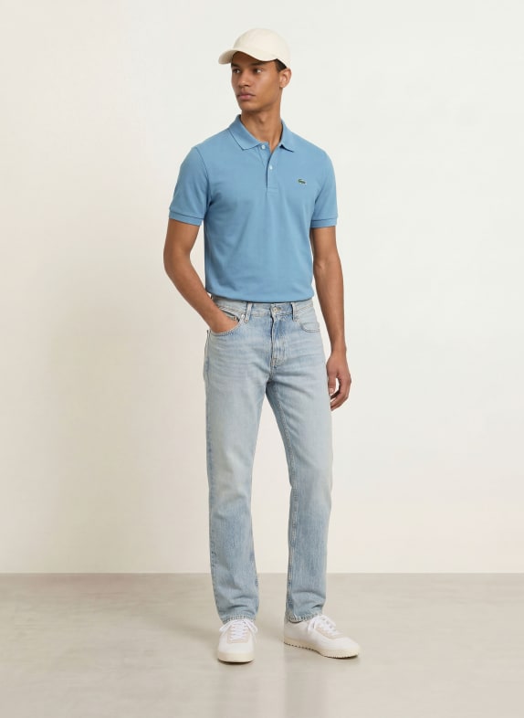 LACOSTE Piqué poloshirt Classic Fit LICHTBLAUW