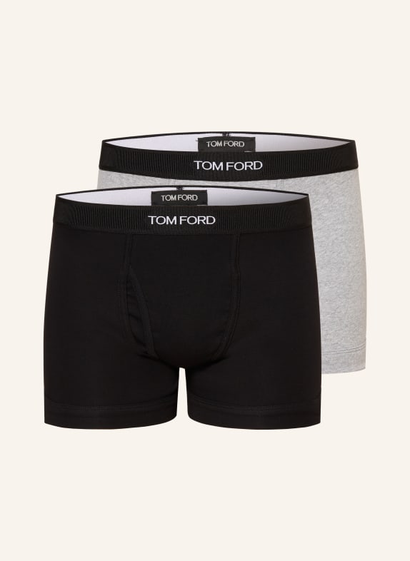 TOM FORD 2-pack boxer shorts BLACK / GRAY