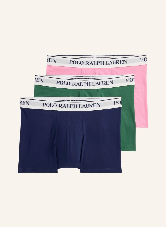POLO RALPH LAUREN 3-pack of boxer shorts DARK BLUE / PINK / GREEN