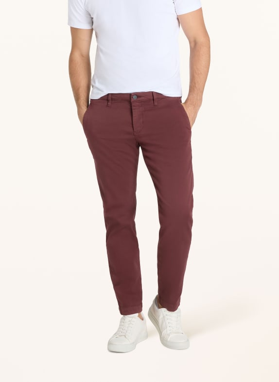 MAC Chino DRIVER Modern Fit MØRKERØD