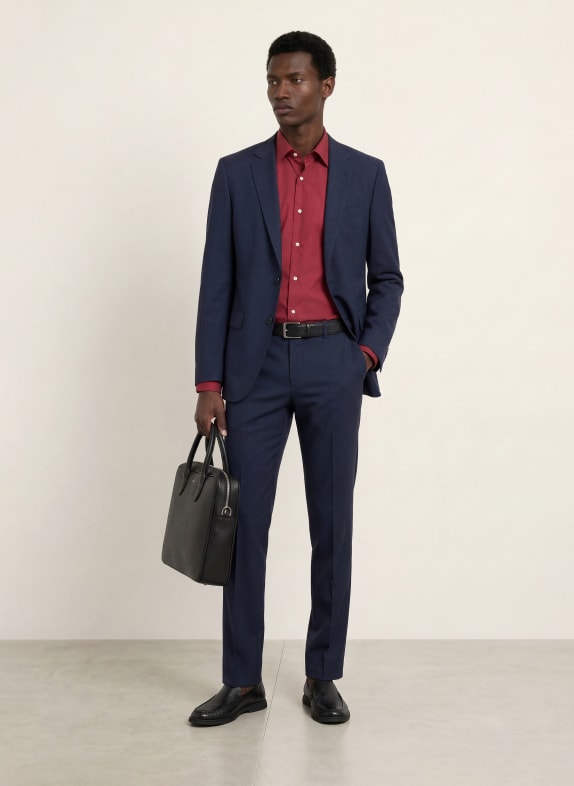 BOSS Overhemd JOE Regular Fit DONKERROOD