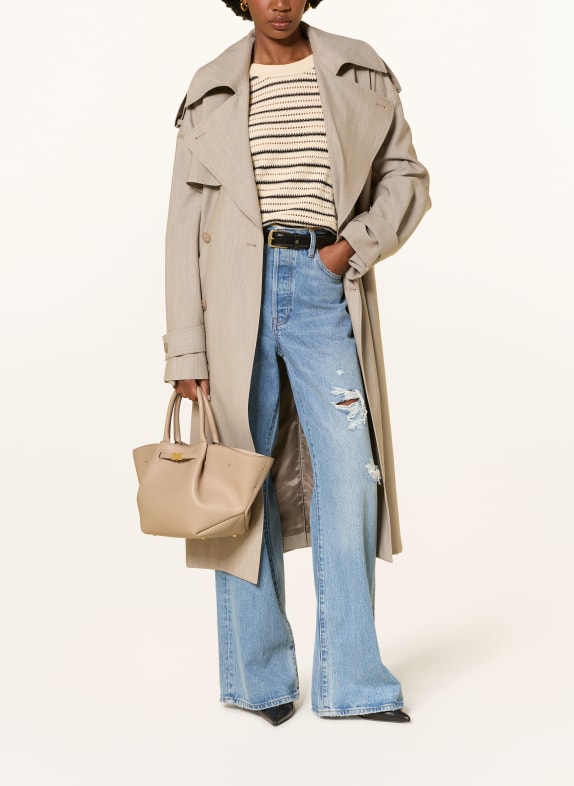 DEMELLIER Handtas THE MIDI NEW YORK BEIGE / GOUD