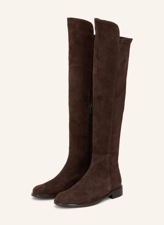 darling harbour Overknee boots DARK BROWN / SILVER