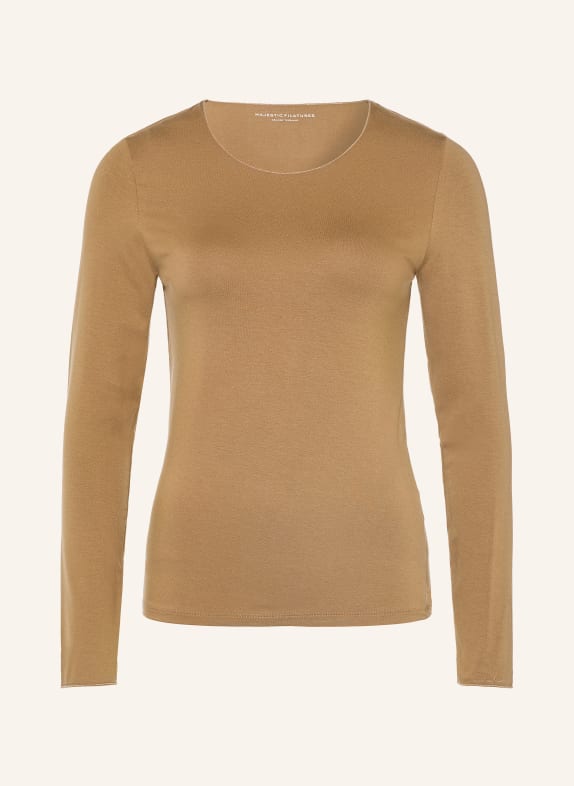 MAJESTIC FILATURES Long sleeve shirt CAMEL
