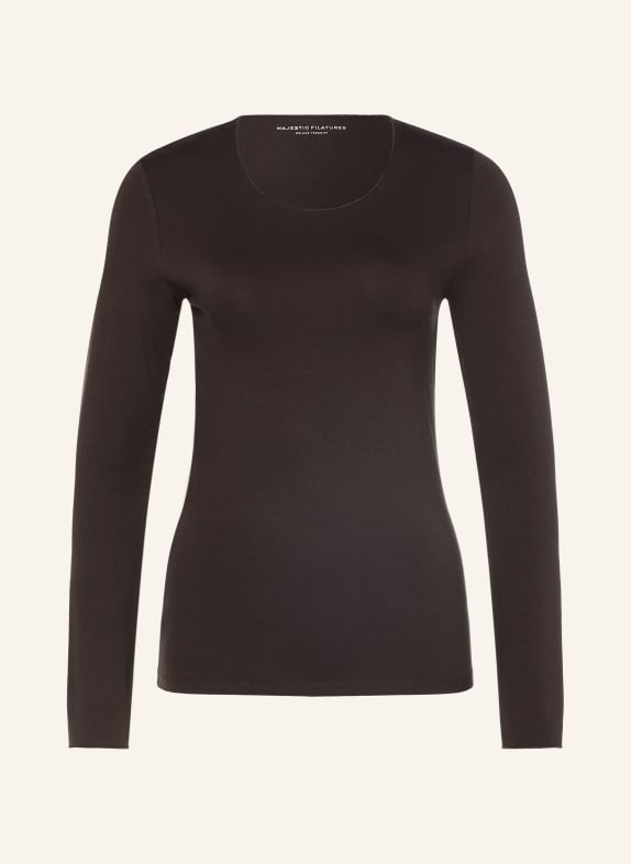 MAJESTIC FILATURES Longsleeve DUNKELBRAUN