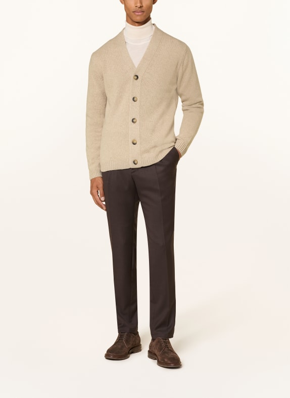 DANIELE FIESOLI Gebreid vest van kasjmier BEIGE