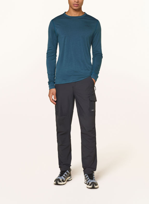 odlo Funktionswäsche-Shirt ACTIVE WARM ECO PETROL