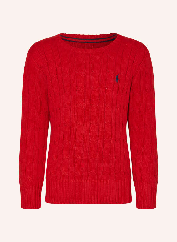 POLO RALPH LAUREN pull-over ROUGE