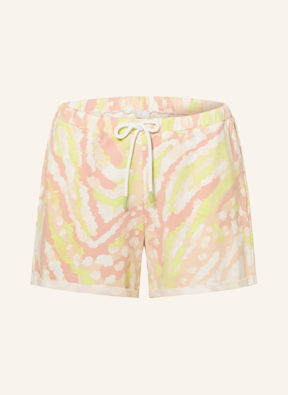 mey Short de pyjama de la gamme DELIAH JAUNE / BEIGE / BLANC