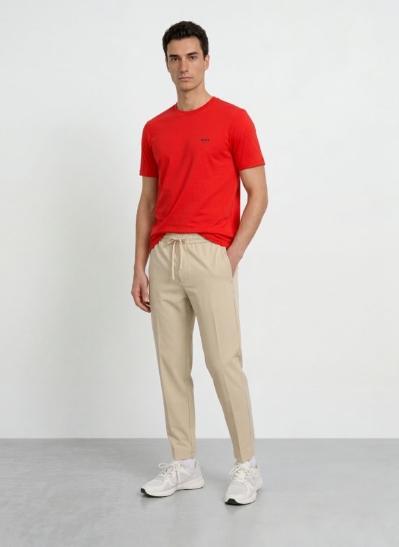 BOSS Tricou TEE ROȘU DESCHIS
