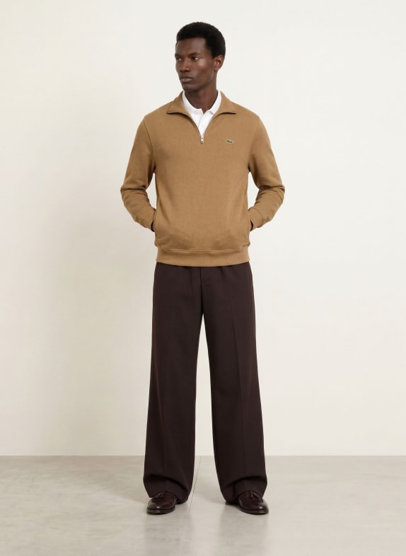 LACOSTE Sweatshirt met capuchon CAMEL