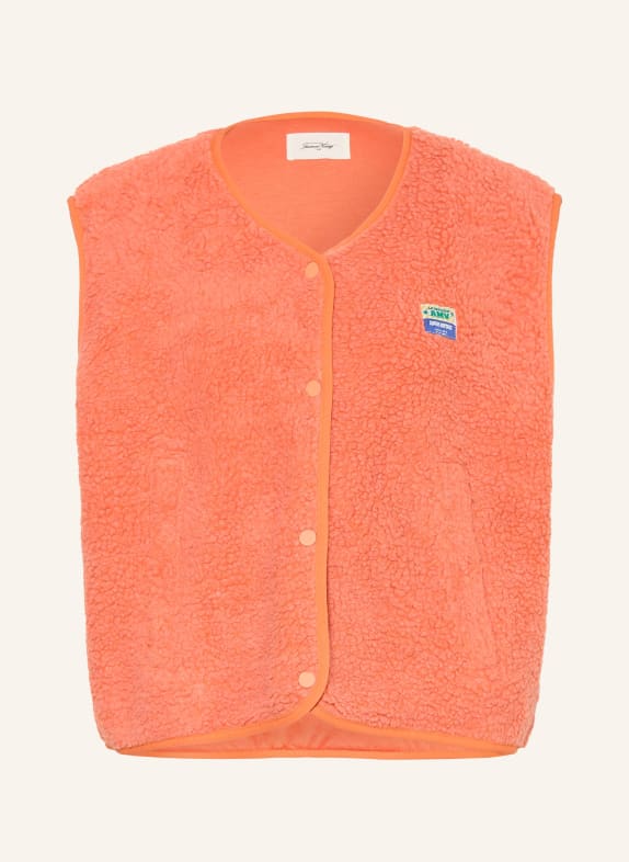 American Vintage Teddy vest ORANGE