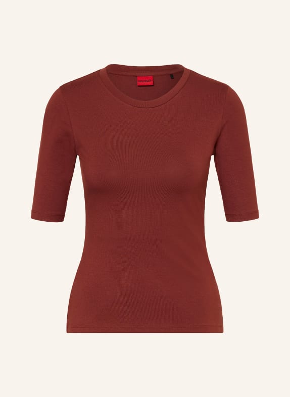 HUGO T-Shirt DARNELIA DUNKELROT