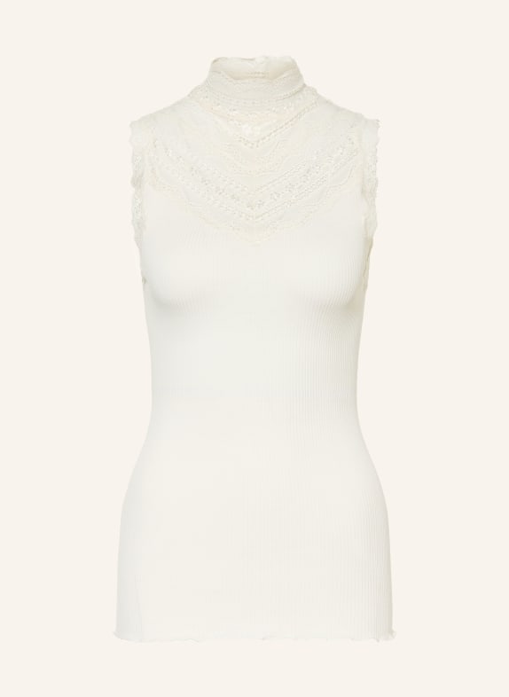 rosemunde Silk top with lace CREAM