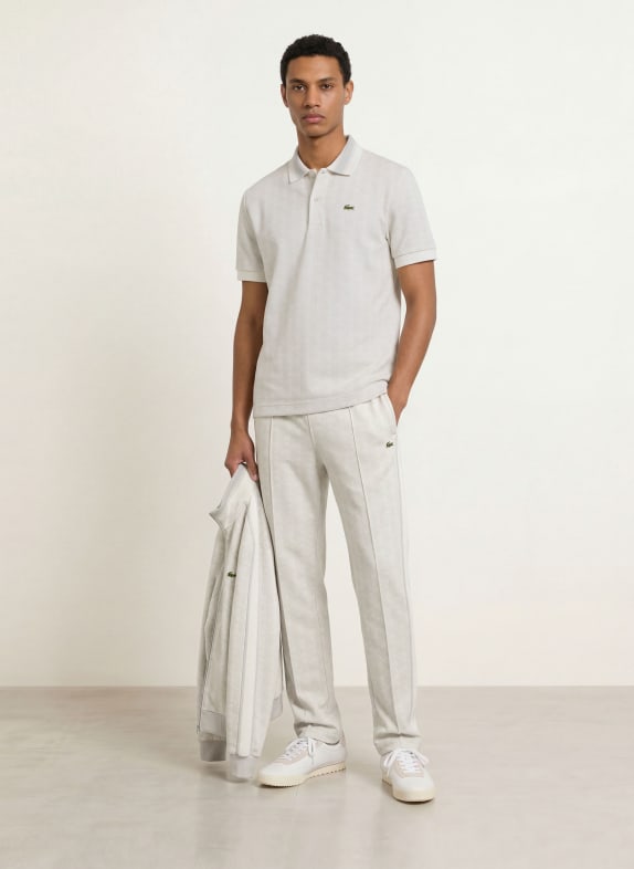 LACOSTE Jersey poloshirt WIT / LICHTGRIJS