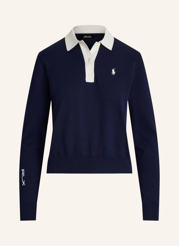 RLX RALPH LAUREN Performance polo shirt DARK BLUE / WHITE